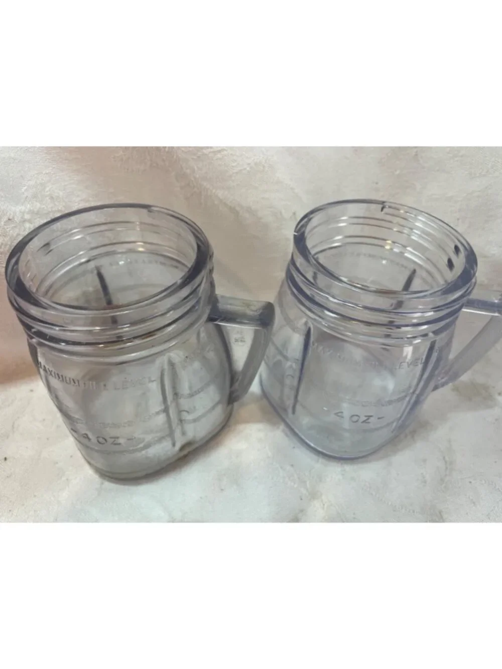 Osterizer Liquifier-Blender Containers w Covers 8 oz size Vintage